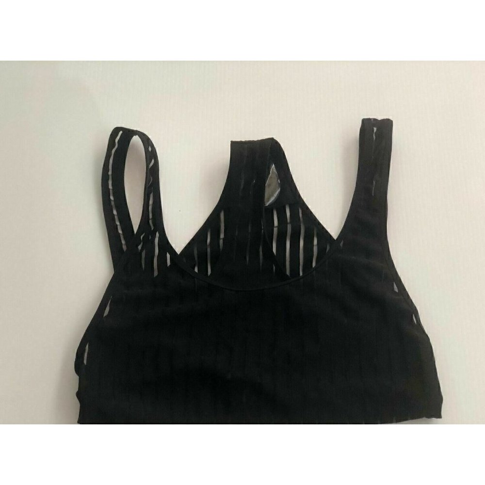 Nasty Gal Black Sheer to Your Heart Bodysuit S - Picture 7 of 9